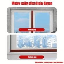 1 Roll Transparent Acrylic Self-adhesive Tape In Tpe Material, Length 1m/3m/5m, Width 25mm/35mm/45mm, For Door Bottom, Edge, Closet Door, Dustproof, Windproof, Warm-keeping, Sealing Strip