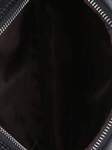 High School Student Shoulder Bag Men's Pu Shoulder Bag Casual And Versatile Bag For College Students - Brown - View 4