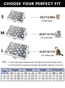 1入黑色加厚寵物睡墊,適用於小型和中型猫和狗,秋冬季節,溫暖舒適的寵物毛毯床 - 黑色 - 查看 2
