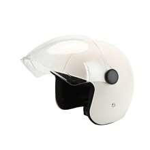 1件白色電動自行車安全帽,摩托車安全帽,全季節使用 - 黑色 - 查看 5