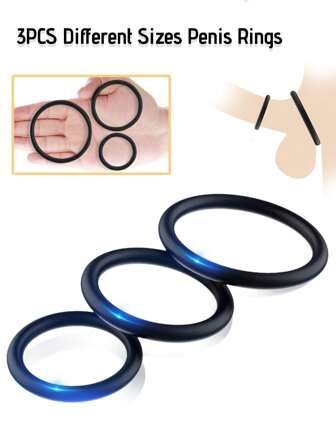 3pcs Cock Ring For Men Sex With 3 Different Size Penis Rings For SexyStronger Erection Soft Stretchy Penis Rings Sex Toy Sex Toys Penis Ring Sex Toys Penis Sleeve Sex Toys SM Product Sex Toy Strap On Penis Sex Toy Sex Machine Sex Toy Penis Ring Sex Toy Penis Sleeve Sex Toy SM Product