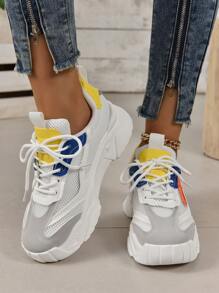 Neuheiten Chunky Schuhe Für Damen, Koreanischer Stil Casual Sport Sneakers Für Studenten Im Sommer Und Im Herbst