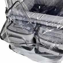 Big Size Rain Cover for Wagon Stroller,Mosquito Net for Wagon Trolley Cart,2in1 Big Cover with Window for Picnic Camping Wagon Stroller Waterproof Windproof Wagon Accessories.Cart Not Included