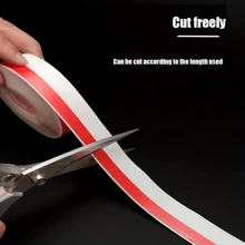 1 Roll Transparent Acrylic Self-adhesive Tape In Tpe Material, Length 1m/3m/5m, Width 25mm/35mm/45mm, For Door Bottom, Edge, Closet Door, Dustproof, Windproof, Warm-keeping, Sealing Strip