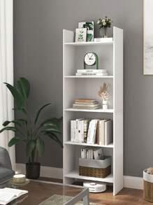 HEXCELEN Bookshelf, Shelf, Standing Shelf, Office Shelf, With 6 Compartments, Open, For Living Room, Study, Office, As A Room Divider - 白色 - 查看 3