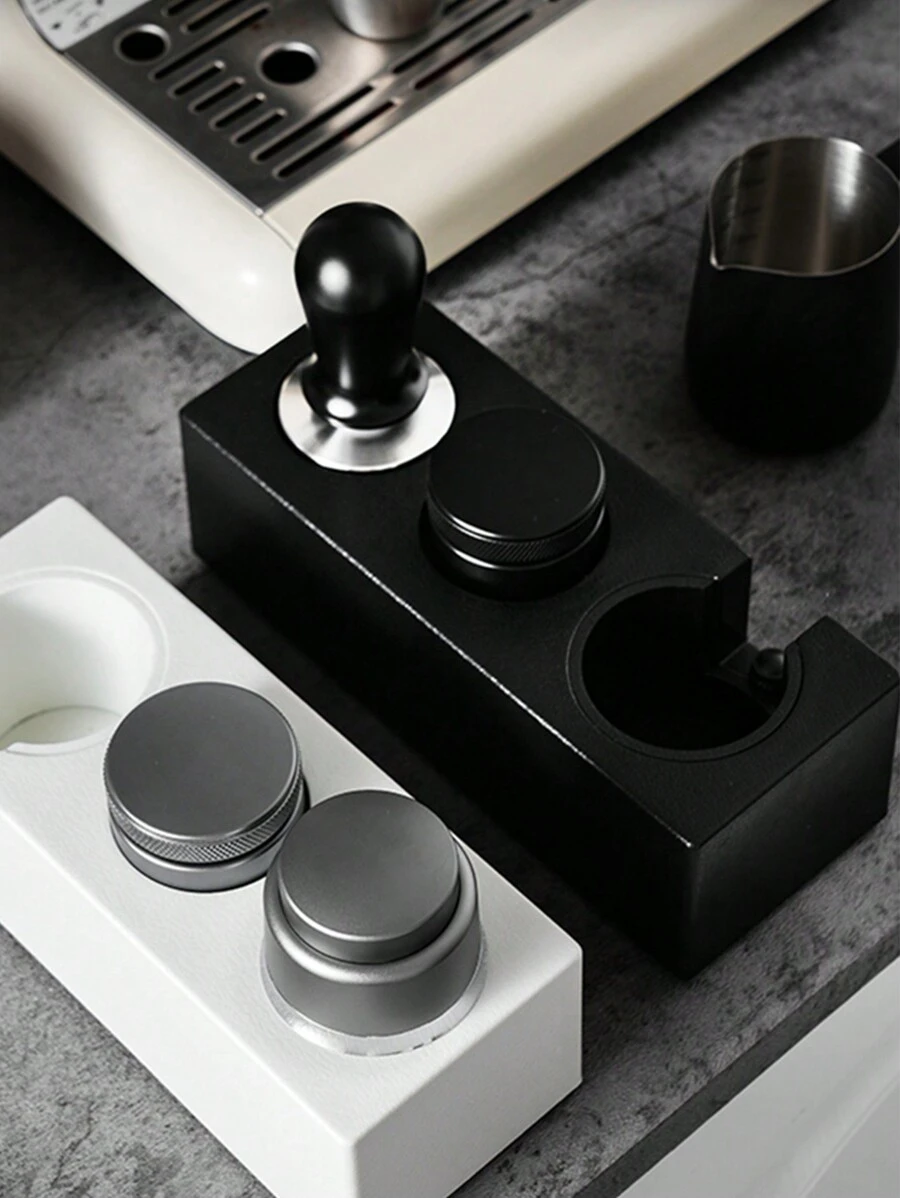 1 件黑色 ABS 塑料咖啡敲击盒，紧凑型多功能浓缩咖啡渣盒学校用品 - 黑色 - 查看 1