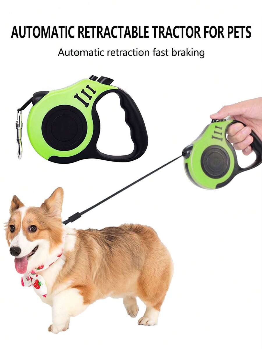 寵物自動伸縮牽引器自動伸縮牽引繩寵物狗牽引繩 - 彩色 - 查看 1