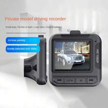 2 英寸小型1080p雙鏡頭行車紀錄器,前後攝像頭視頻夜視、g-sensor重力感應、循環錄像功能 - 黑色 - 查看 1