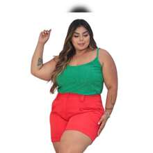 Kit De 3 Blusas Con Encaje, Estilo De De Moda Femenina De Talla Grande Con Tirantes Finos - Multicolor - Ver 3