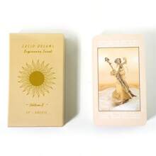 1pc Paper Cards For Mystical & Divination Game, Party & Gathering Game, Beginner's Guide To The Of Lucid Dreams - Champagne - View 3