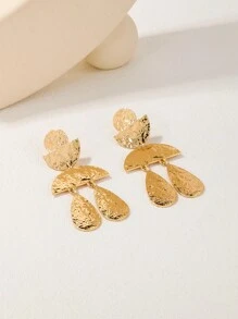 1對金屬誇張幾何吊墜耳環,適用於女性 - 金屬誇張幾何吊墜 - 查看 3