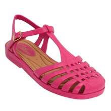 Women Flat Sandals - Hot Pink - View 2
