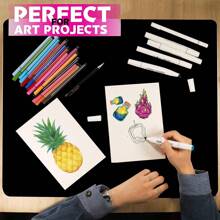 1 Pieza 40*30cm Gran Tapete De Silicona Para Hacer Moldes De Joyería Y Artesanía, Tapete De Manualidades Antiadherente Adecuado Para Resina Epoxi, Pintura, Arcilla, Etc. - Negro - Ver 5