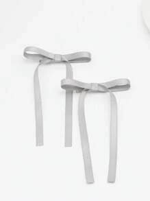 2 szt. Balet Styl Długie Wstążki i Kokardka Spinki Do Włosów Dla Kobiet, Modne i Urocze Akcesoria Do Włosów Na Każdą Okazję Walentynki Walentynki Spinki Do Włosów Spinki Do Włosów