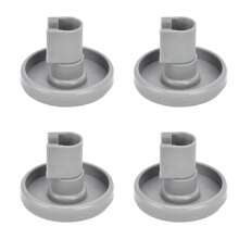 4 Stücke Geschirrspülerräder mit 40 mm Durchmesser, passend für Ersatzteile für den oberen/unteren Korb von AEG Favorit, Privileg, Zanussi, Maße: 40x29mm / 1.57x1.14in - Grau - Übersicht 4