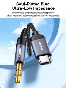 Rocoren 1pc Rocoren USB C To 3.5mm Audio Adapter Hi-Fi Stereo Type C To Aux Headphone Male Cord Car Auxiliary Cable Compatible With IPhone 15 Pro Max/15 Pro/15 Plus, For Samsunh Galaxy S23 Ultra IPad Pro Air Pixel 7