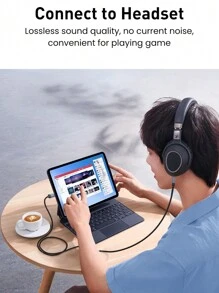 Rocoren 1pc Rocoren USB C To 3.5mm Audio Adapter Hi-Fi Stereo Type C To Aux Headphone Male Cord Car Auxiliary Cable Compatible With IPhone 15 Pro Max/15 Pro/15 Plus, For Samsunh Galaxy S23 Ultra IPad Pro Air Pixel 7