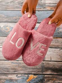 KooGiiHee 1雙女式冬季家居拖鞋,保暖拖鞋 - 粉色 - 查看 5
