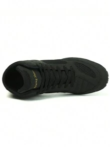 Men's Professional Boxing Shoes Wrestling Shoes, Autumn Indoor Breathable Sanda Combat Training Shoes, Fighting Boots - Black - View 5