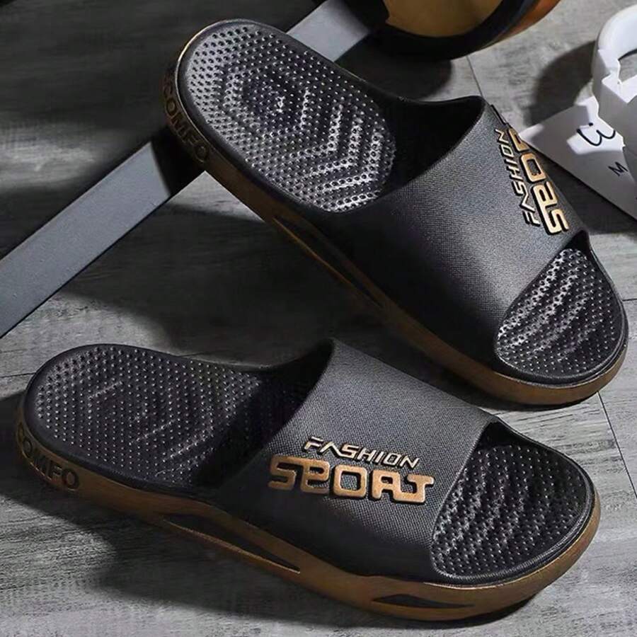 Men's Fashion Slip-On Slippers, Strong Grip, Thick & Durable, Breathable Indoor/Outdoor , Quick Dry