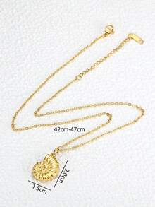MONALLY 1 件 18K 镀金 0.035μm 不锈钢女士身体链项链，生日/约会礼物，不褪色且防过敏 - 金黃色 - 查看 4