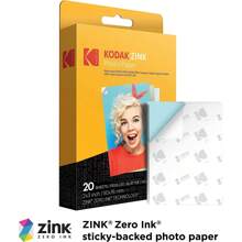 Kodak Printomatic Instant Camera, Art Bundle + Zink Paper 20 Sheets + 8x8 Cloth Scrapbook + 12 Twin Tip Markers + 100 Border Stickers + 6 Decorative Scissors + Washi Tape - ZINK 2x3" Sticky-Backed Photo Paper, Instant Print Camera With ZINK ZERO INK Technology - màu đen - Xem 4
