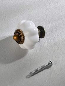 2 件復古陶瓷櫥櫃門把手陶瓷梳妝台抽屜把手衣櫃把手衣櫃把手櫥櫃