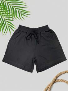Plus Size Shorts - Negro - View 2