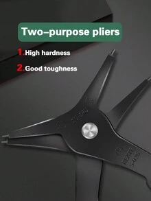1pc Shaft/hole Retaining Ring Plier, 2-in-1 Inner/outer Ring Removal Tool For Mechanic, Automotive Repair, Spring Disassembly, Compatible With Multiple Retaining Ring Types, Also Known As Hole Block Ring Pliers, Internal And External Ring Pliers, Spring Removal Pliers - Green - View 10