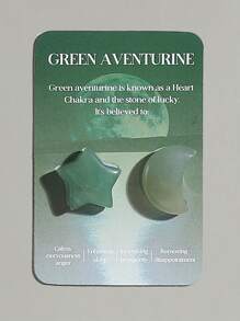 Natural Star&Moon Crystals Shaped Healing Stones Card   Stones Polished Love Gemstones Pocket Set Bulk Balancing Meditation Decorate Family Fish Tank Gifts - Multicolor - View 10