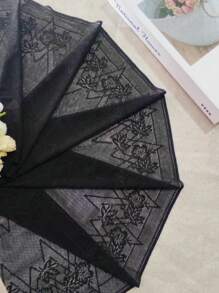 1入組1公尺長彈性花邊修邊,25cm寬,適用於diy製作服裝禮帽裙子等裝飾材料