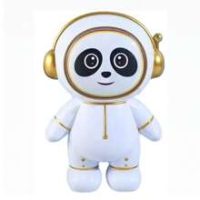 Astronaut Panda Piggy Bank With Light Gift Box And Letter For Gift - Multicolor - View 3
