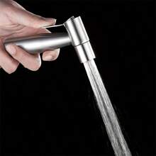 1入組黑色不銹鋼馬桶清洗噴頭套裝,增加加壓沖洗,女性衛生清潔,不需要鑽孔安裝 - 黑色 - 查看 6