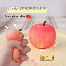 1pc Maltose Simulation Apple Squishy Slow Rising Stress Relief Toy - Green - View 4