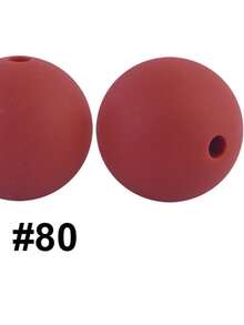 20入組15mm矽膠珠子,適用於嬰兒咬咬和diy珠寶製作,糖果色圓形散珠 - 彩色 - 查看 10