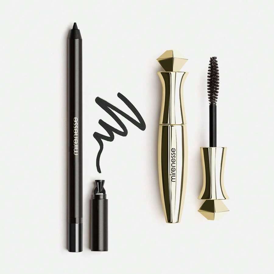 Mirenesse Mini Secret Lash 24hr Mascara + Ink Liner- Black - Black - View 1