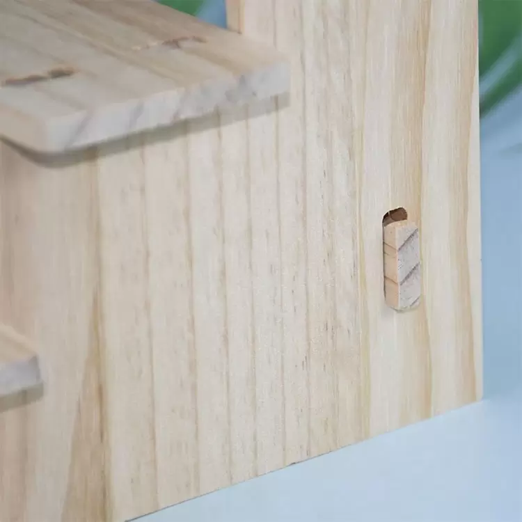 1 Espositore Per Figure In Legno Massello, Espositore Per Gioielli Con Scatola Cieca Per Bambole, Ornamenti Antichi In Pietra Antica, Espositore Per Gioielli Con Bracciale, Espositore Per Profumi, Espositore Per Gioielli - Colore del legno - Visualizzare 10