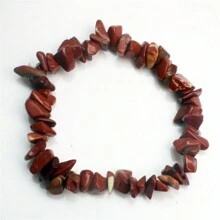 Natural Stone Bracelet Crystal Healing Chip Chain Bracelets ,Gemstone Polished Asymmetrical Crystals Stone - Multicolor - View 33