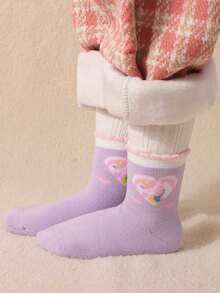 5 双女孩独角兽图案薄款踝袜，季节性及多年龄尺码（1-3 岁）（4-7 岁）（8-11 岁）（11-14 岁），春夏 - 彩色 - 查看 8