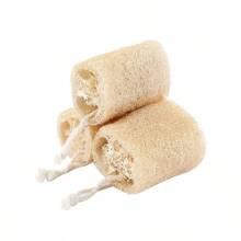 1/3pcs Natural Loofah Exfoliating Body Sponge, Suitable For Bath, Spa, Shower, 4 Inches (About 10.2cm) In Length - Loofah pulp cleaning brush - View 3