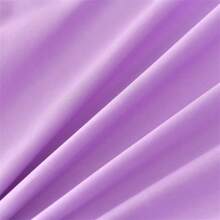 1入組純色雙層柔軟親膚防塵床裙（蕾絲裝飾）,具有吸濕透氣、防滑帶設計,全季節使用 - 紫色 - 查看 7