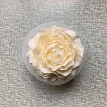 1 件 3d 矽膠模具,模擬牡丹巧克力、糖果、軟糖和肥皂模具,非常適合 Diy 蛋糕裝飾、烘焙、廚房小工具、廚房配件、家居和廚房用具 - 白色 - 查看 4