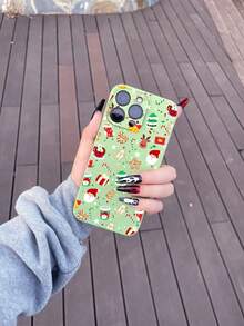 1 Ốp điện thoại silicon mềm chống sốc họa tiết Giáng sinh hoạt hình tương thích với iPhone 15/15+/15Pro/15ProMax, IPhone 14Pro Max/14Pro/14+/14, IPhone 13Pro Max/13Pro/13/13Mini, IPhone SE3/7/8/SE2, IPhone 12Pro Max/12Pro/12/12Mini, IPhone 11ProMax/11Pro/11, IPhone XR/XSMax/X/XS, IPhone 7+/8+, Mate20Pro/Mate20, P30Pro/P30/P20Lite/P20Pro/P20, Y9A/Enjoy20Plus/Y9Prime2019/P40Lite/Nova6SE/Nova7i/Y9S, Honor9X/Honor9XPro/P30Lite/Nova9/Honor50,  11Lite/PocoM3Pro/PocoM4Pro/PocoF3/POCOx4GT/12T, Redmi9T/Note9T/10/Note11Pro, Samsung A72/A30S/A50/A51 5G/A22 5G/A32 5G/A52/A52s 5G/A53 5G, S21Ultra/S21FE 5G/S22/S 22Ultra, A71 4G/A71 5G, OnePlus Nord CE 2 Lite 5G - màu xanh lá - Xem 3