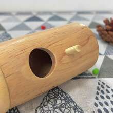 1入手工製作的木質鳥屋,可掛在樹上供蜂鳥棲息,是理想的室外花園裝飾品 - 杏色 - 查看 8