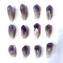 大尺寸天然巴西晶牙齒原石水晶原石散裝寶石精神療癒礦物標本及家居裝飾香薰擴散石diy珠寶工藝品配件 - 紫色 - 查看 3