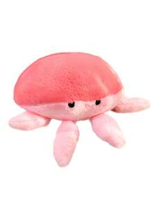 Bobbybear 1 件可愛創意海洋系列水母毛絨玩具水族箱海洋館水母抱枕公仔節日禮物 - 粉色 - 查看 9