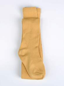 Girls' Yellow Tights - Yellow - View 2