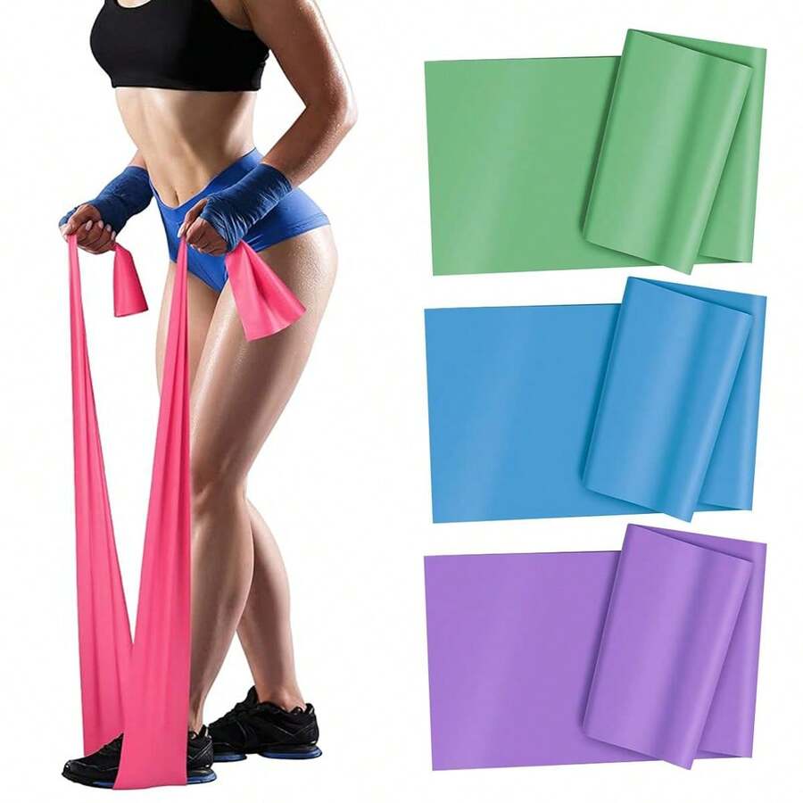 1入網格型萬能拉力帶,適用於身體訓練、伸展、恢復、普拉提、復健、強度訓練及瑜伽初學者,適用於成人、男性和女性