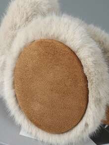 1pc Warm Ear Muffler, Windproof & Foldable & Detachable - Apricot - View 4