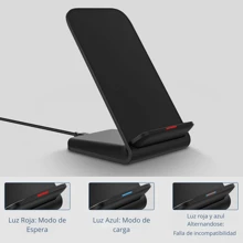 10W Fast Wireless Charger, Wireless Charging Stand Compatible With IPhone 13 12 11 Pro XR XS 8 Plus Galaxy S20 S10 Note 20 10 Googles And Other Qi-Enabled Phones - 黑色 - 查看 4